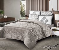 طقم مفرش شتوي مزدوج 6 قطع وجهين