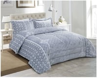 طقم مفرش شتوي مزدوج 6 قطع وجهين