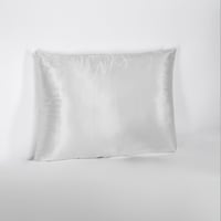 مجموعة حرير طبيعي لون فضي