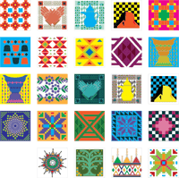 ٢٤ مربع لعناصر الهوية الوطنية - للأنشطة المدرسية م...