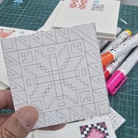 ٢٤ مربع جاهز للتلوين ( كتوزيعات) لعناصر الهوية الو...