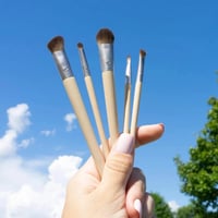 مجموعة فرش عيون للعناية اليومية 5 قطع من ايكو تولز