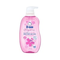 غسول رأس وجسم حديثي الولادة من دي-ني (وردي) 380 مل