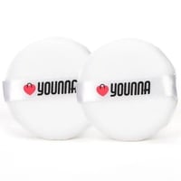 يونا - اسفنجة بودرة للمكياج دائرية بلون أبيض من قط...