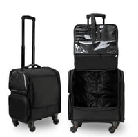 شنطة مكياج عجلات مع 5 حافظات رقم 4228