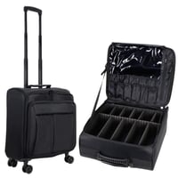 شنطة مكياج عجلات مقسمة رقم 4221