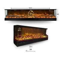 جهاز تدفئة مقاس150/45 شفاف الزاويتين