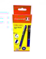 علبة أقلام جافة , لون ازرق غامق 1.0mm