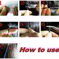 مجموعة وصلات شعر مكونة من 4 أدوات