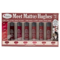 مجموعة 6 ميني احمر شفاه روج سائل ميت مات هيوز من ذ...