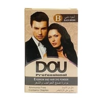 مسحوق صبغ الشعر والحواجب من دو-اسود بني B