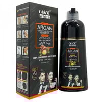 شامبو صبغة شعر بزيت الارجان من ليزر وايت - اسود طب...