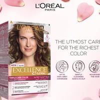 صبغة الشعر اكسلانس كريم لعناية ثلاثية بالشعر من لو...