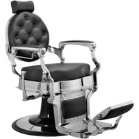 كرسي رجالي اليغانت بريميوم اسود مع حديد فضي