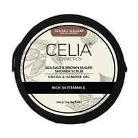 مقشر ملح البحر والسكر البني الرغوي بالكاكاو وزيت ا...