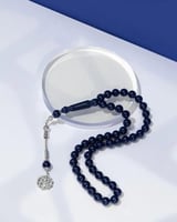 مسبحة كحلي مع كتابة ع البكلايت