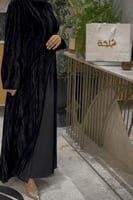 عباية شتوية مخمل مكسر فاخر
