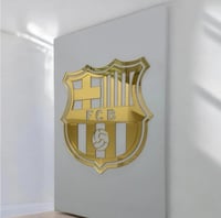 لوحة جدارية فاخرة بشعار نادي برشلونه الأسباني