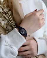 كاسيو LTP نسائي - اسود مينا اسود