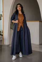 عباية صيفيه باللون الكحلي