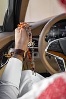 سبحه عقيق اصلي طراز فريد يصمم بالاسم