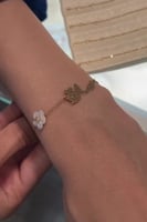 اسواره بالاسم مع ورده صدف طبيعي