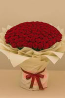 باقه وردً حمرا جوري عدد 100 ورده