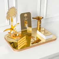 مجموعة سيفين و نخلة ذهبي بالاسم