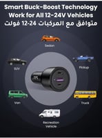 شاحن سيارة يوجرين بقوة 69 واط يدعم الشحن السريع PD