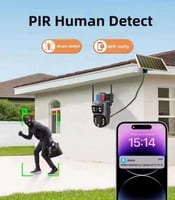 كاميرا المراقبة بالطاقة الشمسية شريحة انترنت وعدست...