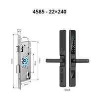 قفل باب ذكي Y02 مع ميزة الفتح بالبصمة