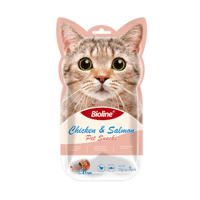 مكافآت بيولاين نكهات متعددة للقطط - 5×15جم