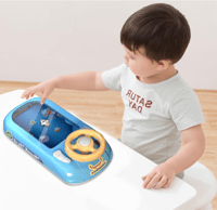 لعبة القيادة والسباق للأطفال بعجلة القيادة الموسيق...