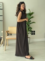 فستان صيفي- بني