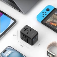 فيش محول سفر عالمي متوافق مع أفياش 200 دولة 17 واط