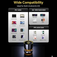 أقوى شاحن سيارة من AOHI سريع جدا بقدرة 170 واط وبث...