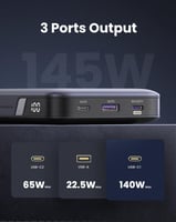 باور بانك يوجرين سعة 25000 ملي امبير 145 واط