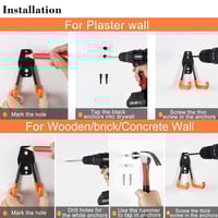 خطاف معدني شديد التحمل لتعليق الدراجة الهوائية أو...