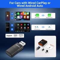 محول GETPAIRR A1 لاسلكي 2 في 1 | CarPlay & Android...