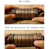 قفل دافينشي كريبتكس المعدني بكلمة مرور قابلة للتخص...