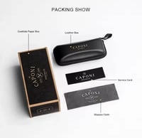 براند CAPONI نظارات شمسية مستقطبة نسائية مستطيلة م...