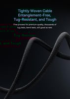 كيبل 100 واط سريع type c من الجهتين من شركة بيسوس...