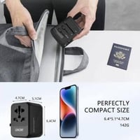 فيش محول سفر عالمي متوافق مع أفياش 200 دولة 17 واط