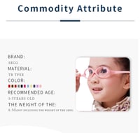 إطار نظارات للأطفال من السيلكون مرن وخفيف وناعم وآ...