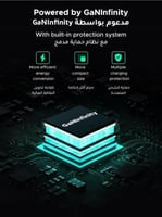 شاحن Ugreen GaN 200 واط بأربعة منافذ، شحن فائق للا...