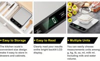 ميزان طعام حتى 10k سهل التنظيف من الفولاذ المقاوم...