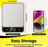 ميزان طعام حتى 10k سهل التنظيف من الفولاذ المقاوم...