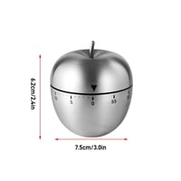 مؤقت طبخ حتى 60 دقيقة من الستانلس ستيل على شكل تفا...