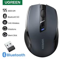 UGREEN فأرة لاسلكية من UGREEN 6 أزرار صامتة، بتقني...