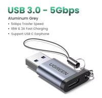 UGREEN محول يو جرين من USB A 3.0 ذكر إلى USB 3.1 ن...